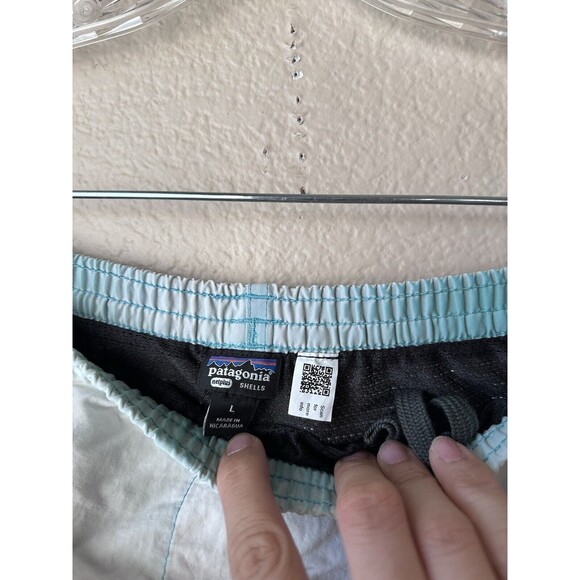 Patagonia Baggies Shorts Men’s Large Blue Mesh Lined Netplus Shells Stretch GUC - Picture 3 of 7